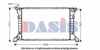 AKS DASIS 250230n -  Радиатор, охлаждение двигателя